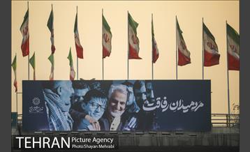 سیاه پوش شدن تهران در سالگرد شهادت سردار سلیمانی 25