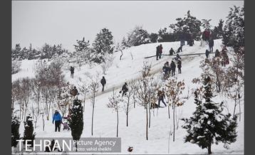 تفریحات برفی در پارک پردیسان تهران 1