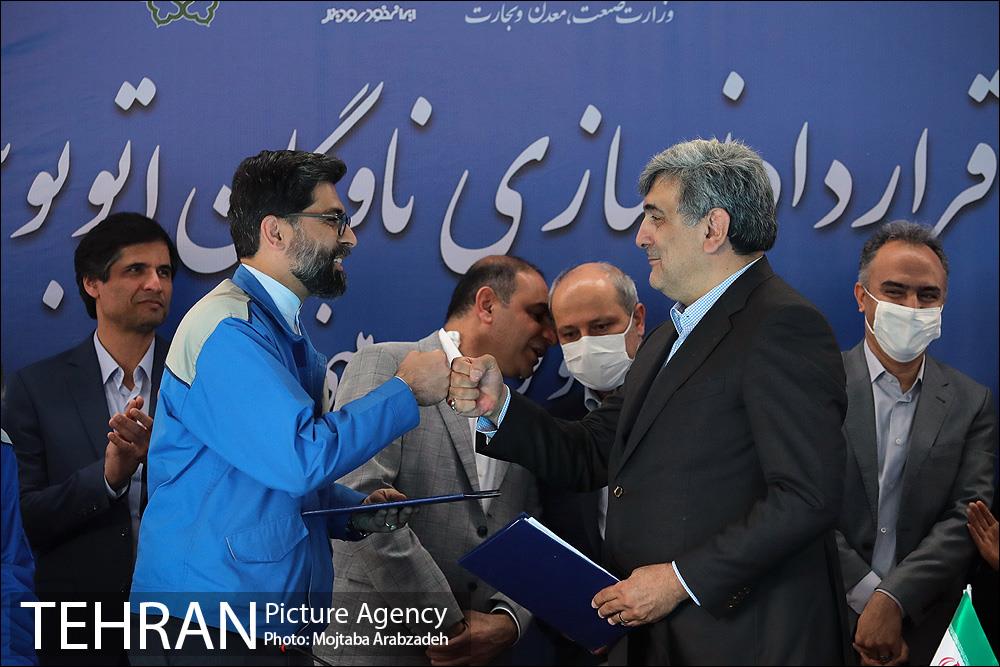 مراسم امضای قرارداد نوسازی ناوگان مسافری شهری 33