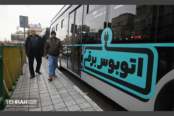 بهره‌برداری از اتوبوس های برقی شهر تهران 28