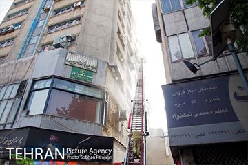 آتش سوزی پاساژ مهستان 7