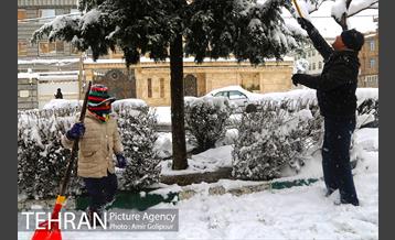 پس از یک روز برفی در پایتخت 2