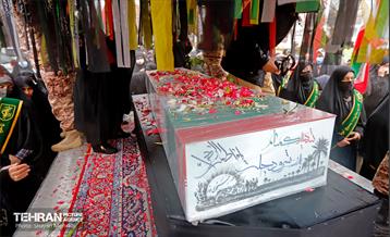 مراسم تشییع و تدفین شهید گمنام در بوستان ولایت 6