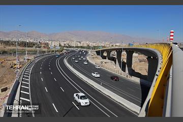 آیین افتتاح دسترسی شمال به جنوب بزرگراه آیت‌الله سعیدی 1