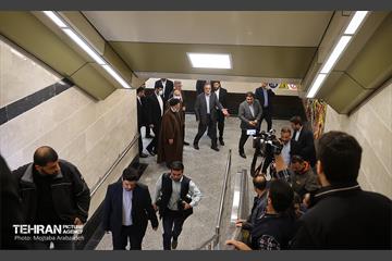 آیین بهره‌برداری از ۱۱ کیلومتر خط مترو 4