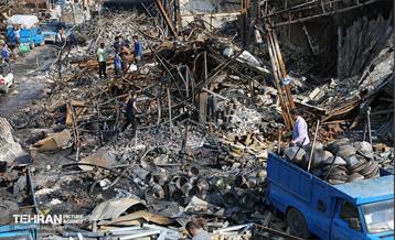 بازار آهن شآداباد پس از آتش سوزی 4