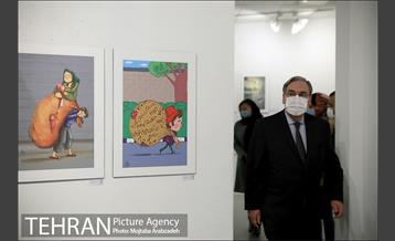 بازدید سفیر فرانسه از نمایشگاه تهران از منظر هنرمندان 6