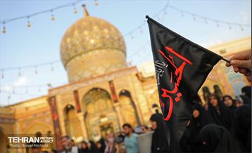 اهتزاز پرچم حرم سیدالشهدا(ع) بر فراز گنبد حرم عبدالعظیم حسنی(ع) 37