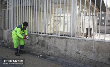 خدمات شهرداری تهران در پایان راهپیمایی ۲۲ بهمن 2