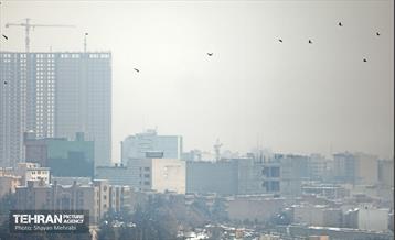 تهران برفی از نمای برج میلاد 55