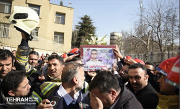 تشییع پیکر شهید آتش‌نشان «قریب رضا دارابی» 25