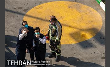 مانور عملیات آتش نشانی در شمال تهران 9