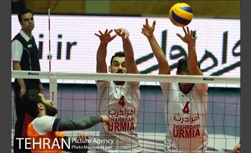 دیدار تیم‌های والیبال سایپا تهران و شهرداری ارومیه