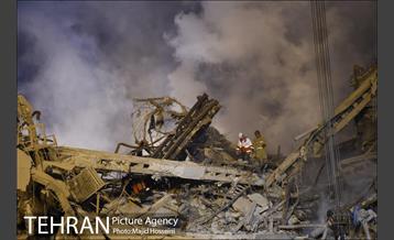 امداد رسانی شبانه در حادثه پلاسکو 9