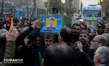 مراسم تشییع «علی لاریجانی»، «غلامرضا سلیمانی» و قهرمانان «ناو دنا» 19
