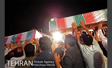 مراسم وداع با 150 شهید دوران دفاع مقدس 63