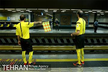 پرفورمنس آموزش فرهنگسازی قوانین مترو به مناسبت جام جهانی 7