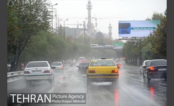 بارش باران پاییزی در تهران 27