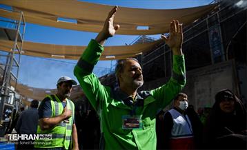 دسته عزاداری پاکبانان شهر تهران در کربلا 2