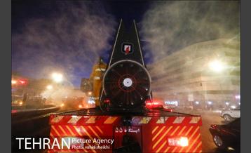 آئین رونمایی از تجهیزات جدید سازمان آتش نشانی پایتخت در ضدعفونی اماکن عمومی 22