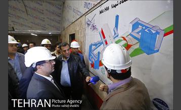 بازدید سرپرست شهرداری تهران از خط 6 مترو تهران 18