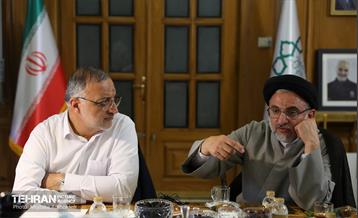 دیدار رییس سازمان اوقاف و امور خیریه کشور با شهردار تهران 6