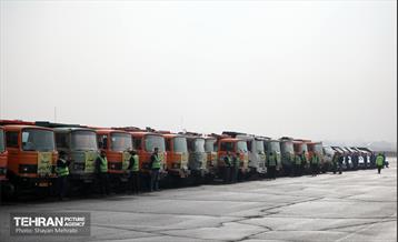 مانور برف روبی منطقه 19 شهرداری تهران 13