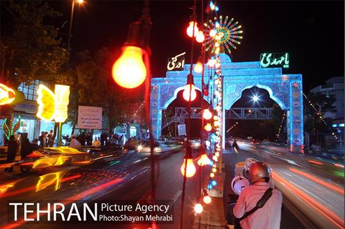 آذین بندی خیابانها در آستانه نیمه شعبان  5