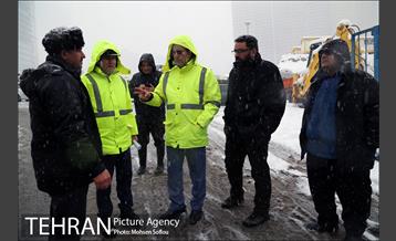 بازدید شهردار تهران از ستاد برف روبی شهرداری منطقه شش 22