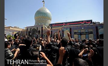 عزاداری تاسوعا در حرم شاه عبدالعظیم حسنی (ع) 1