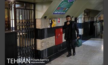 بازدید سخنگوی دولت از طرح استفاده اجباری ماسک در مترو 11