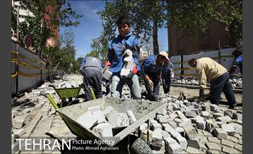 خیابان سی تیر، سنگ فرش می شود  15