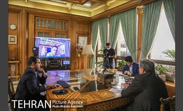 ویدئوکنفرانس شهردار تهران با شهرداران آتن و بوسنی 13