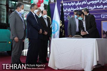 مراسم رونمایی از اتوبوس تمام برقی تولید داخل 15