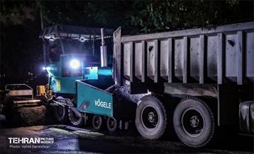 عملیات تراش و روکش مکانیزه آسفالت در سطح منطقه ۱۷