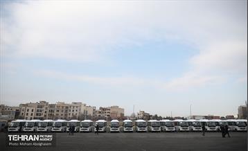 مراسم اختصاص ۳۳۴ دستگاه اتوبوس ویژه انتخابات 19