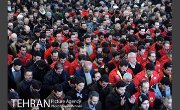 تشییع شهدای آتش نشان در شبستان مصلی 11