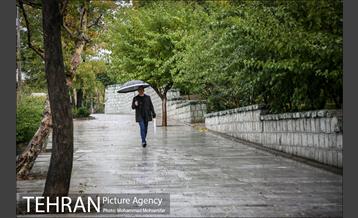 بارش باران پاییزی در تهران 8