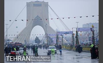 خدمات شهرداری تهران در پایان راهپیمایی یوم الله 22 بهمن 15