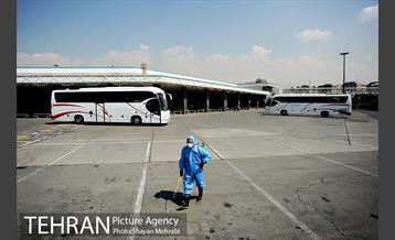 ضد عفونی پایانه مسافربری غرب 22