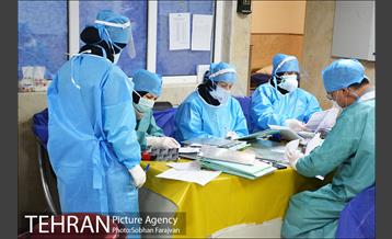 بخش بیماران کرونایی بیمارستان بعثت 14