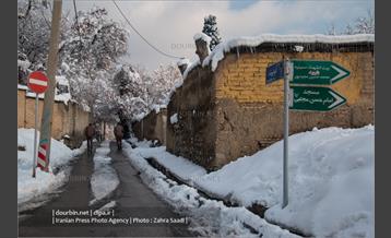 محله ده ونک در روزهای برفی تهران 4