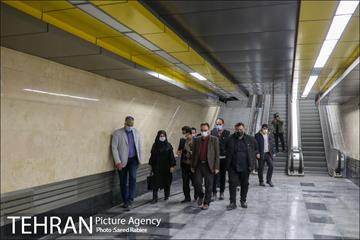 بازدید عضو شورای شهر از ایستگاه مترو یادگار امام(ه) 6