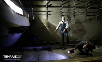 مانور عملیاتی دیریل قطار و تخلیه اضطراری مسافری