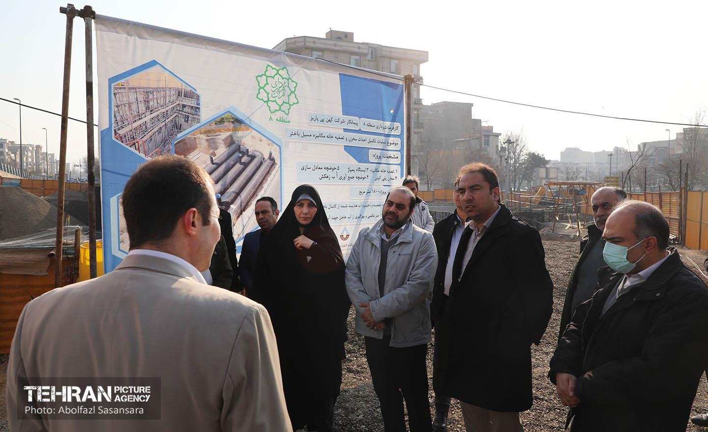 بازدید معاون فنی و عمرانی شهرداری تهران از پروژه‌های منطقه هشت 10