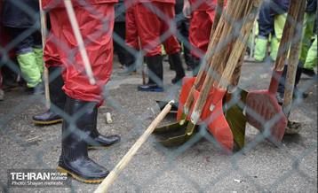 مانور برف روبی در منطقه ۳ تهران 31
