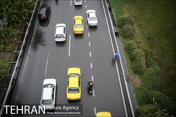 بارش باران پاییزی در تهران 4
