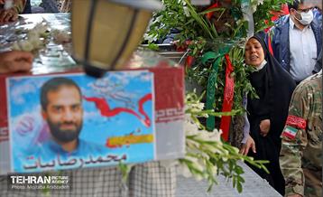 مراسم تشییع پیکر شهید محمدرضا بیات 10