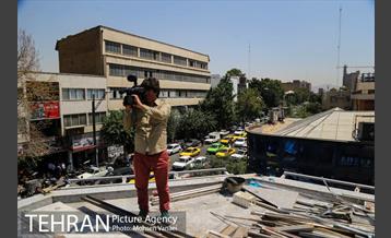 رفع خطر طبقه سوم پاساژ 102 در خیابان امام خمینی(ره)  13