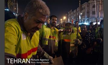 ارائه خدمات نیرو های خادم الحسین (ع) در کربلا 19